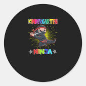 Sticker Rond Maternelle Ninja Maternelle (Devant)
