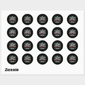 Sticker Rond Math 67 Mème Drôle Six Sept Noël Étudiant 6 7 (Feuille)