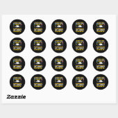Sticker Rond Math Camp Math Camper Mathematician Camping Mathem (Feuille)