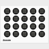 Sticker Rond Math Dance Fantôme Halloween Éffrayant mignon Fant (Feuille)