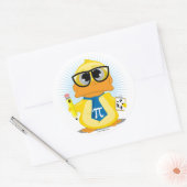 Sticker Rond Math Enseignant Canard (Enveloppe)