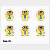 Sticker Rond Math Enseignant Canard (Feuille)