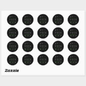Sticker Rond Math Enseignant équation Squelette Étudiants en ma (Feuille)