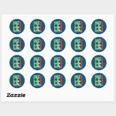 Sticker Rond Math Enseignant Math Math vous maintient dans la f (Feuille)