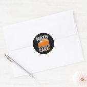 Sticker Rond Math Est Une Pièce De Gâteau Pi Day Drôle (Enveloppe)