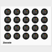 Sticker Rond Math Formula 100 Jour Étudiants Enseignant Apprend (Feuille)