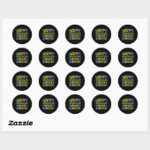 Sticker Rond Math Formula 100 Jours D'École Drôle Enseignant Ma (Feuille)
