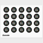 Sticker Rond Math Formula 100 Jours D'École Drôle Enseignant Ma (Feuille)