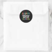 Sticker Rond Math Formula 100 Jours D'École Drôle Enseignant Ma (Sac)