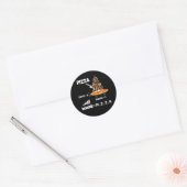 Sticker Rond Math Nerd Pizza Amateurs de volume Formule Geek Ma (Enveloppe)