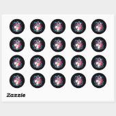 Sticker Rond Math n'est pas ProbLlama (Feuille)