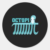 Sticker Rond Math octopus (Devant)