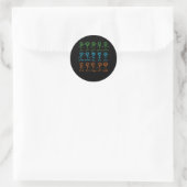 Sticker Rond Math Teacher Dance Equation mathématique (Sac)