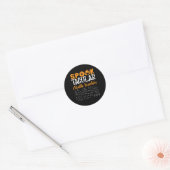 Sticker Rond Math Teacher Scary Math Lover Mathematics Hallowee (Enveloppe)