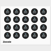 Sticker Rond Math Uniquement Sujet Qui Compte Math Lover (Feuille)