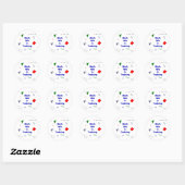 Sticker Rond Math Wiz en formation (Feuille)