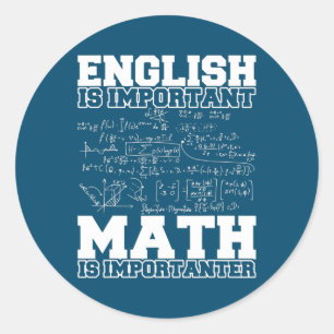 Sticker Rond Mathématiques Enseignant Mathématiques Enseignemen