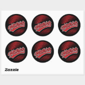 Sticker Rond Mathlete (Feuille)
