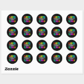 Sticker Rond Maths 100 Jours De L'École Enseignant Math 100e Jo (Feuille)