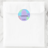 Sticker Rond Matière de désherbage douce violet foncé (Sac)