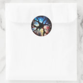Sticker Rond Matière noire dans l'univers (Sac)