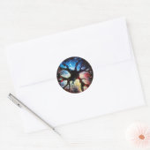 Sticker Rond Matière noire dans l'univers (Enveloppe)
