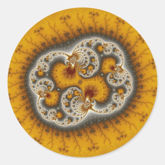 Sticker Rond Matilda19 - Art fractal (Devant)