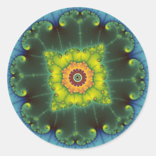 Sticker Rond Matilda 1 - Art fractal