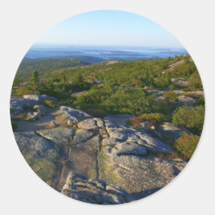 Sticker Rond Matin au sommet du mont Cadillac à Acadia