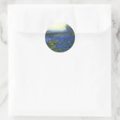 Sticker Rond Matin dans les Bluebonnets (Sac)