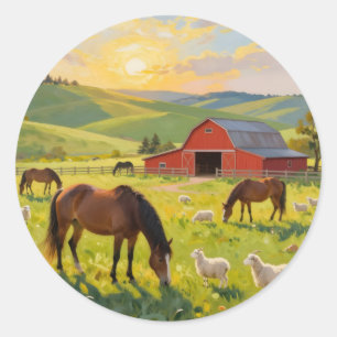 Sticker Rond Matinée Meadowlight - 