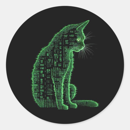 Sticker Rond Matrice (Devant)