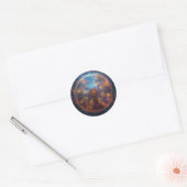 Sticker Rond Matrice de halo quantique (Enveloppe)
