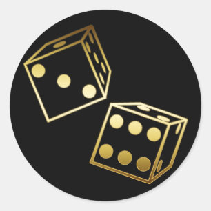 STICKER ROND MATRICES D'OR