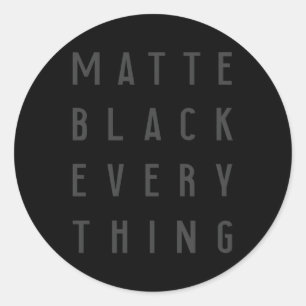 Sticker Rond Matte Black Chaque chose Tech Tout