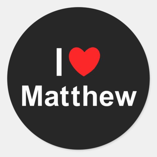 Sticker Rond Matthew (Devant)