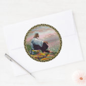 Sticker Rond Matthieu 14:22-23 Jésus prie par Lui-même par la m (Enveloppe)