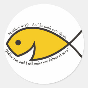 Sticker Rond Matthieu 4:19 Pêcheurs D'Hommes