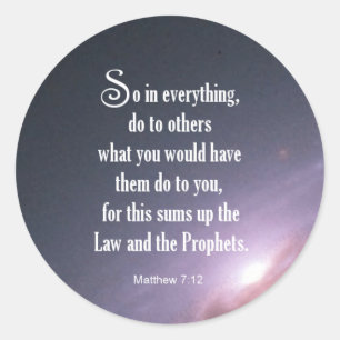 Sticker Rond Matthieu 7:12
