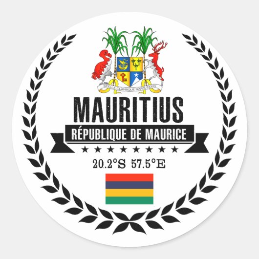 Sticker Rond Maurice (Devant)