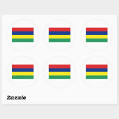 Sticker Rond Maurice FLAG (Feuille)