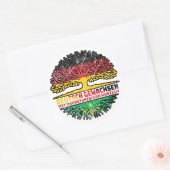 Sticker Rond Mauritanie (Enveloppe)