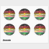 Sticker Rond Mauritanie (Feuille)