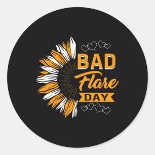 Sticker Rond Mauvais Flare Day Complexe régional syndrome de do