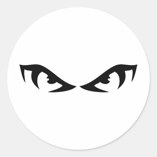 Sticker Rond mauvais oeil (Devant)