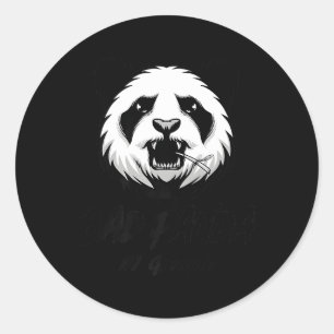 Sticker Rond Mauvais Panda