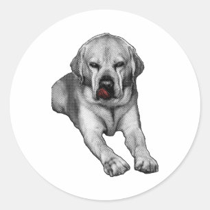 Sticker Rond Mauvais signe en rouge