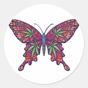 Sticker Rond Mauvaise herbe