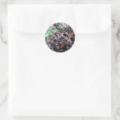 Sticker Rond mauvaises herbes en rouge et vert (Sac)