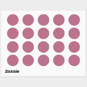 Sticker rond Mauve (Feuille)